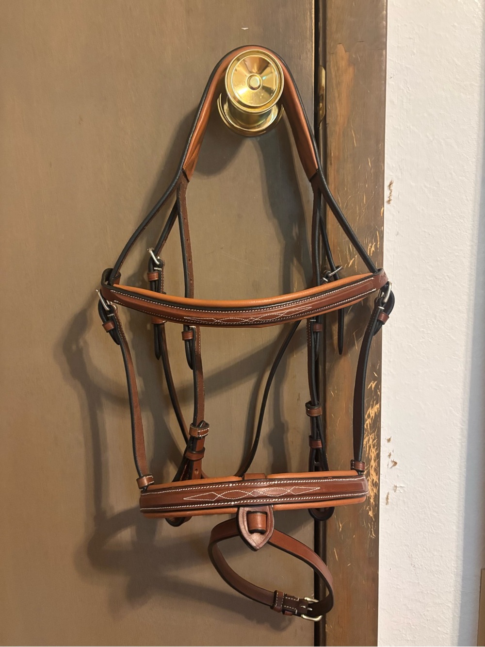 Brand new pony bridle with gently used pony reins